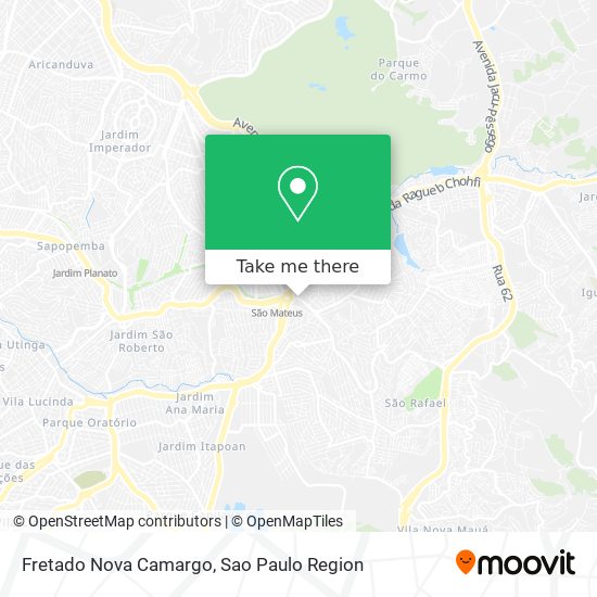 Fretado Nova Camargo map
