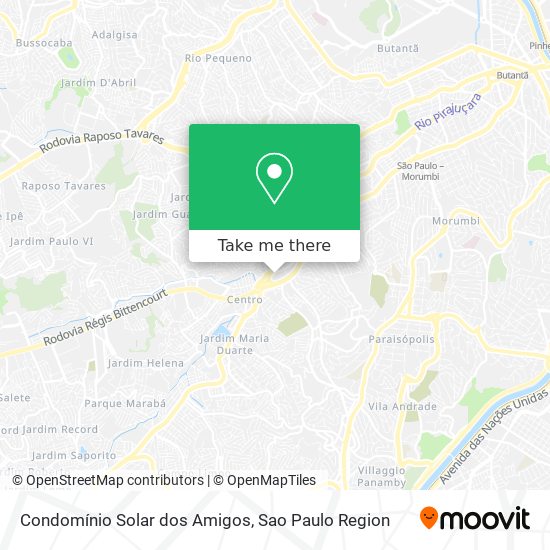 Mapa Condomínio Solar dos Amigos