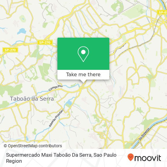 Supermercado Maxi Taboão Da Serra map