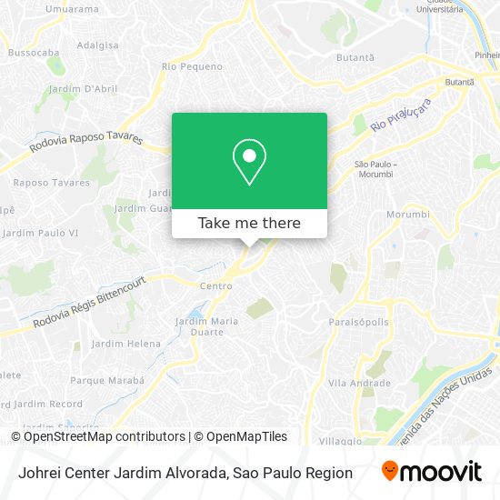 Johrei Center Jardim Alvorada map