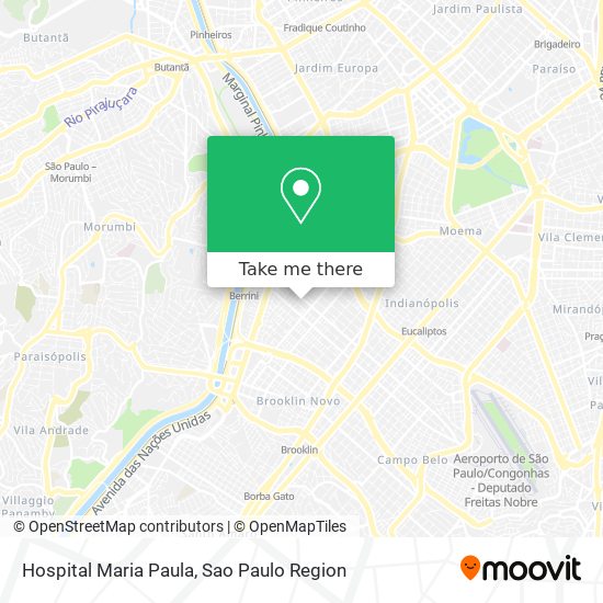 Hospital Maria Paula map