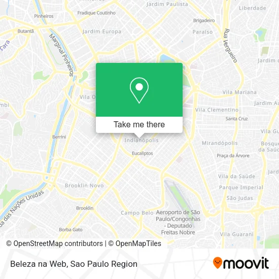 Beleza na Web map