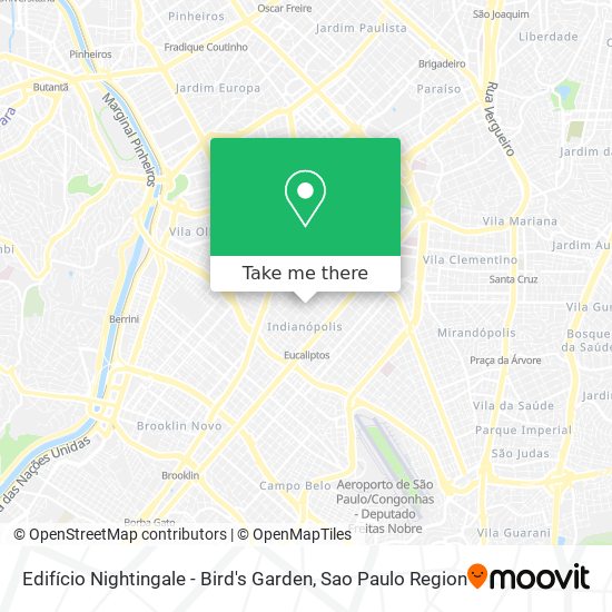 Edifício Nightingale - Bird's Garden map