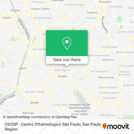 CEOSP -  Centro Oftalmologico São Paulo map