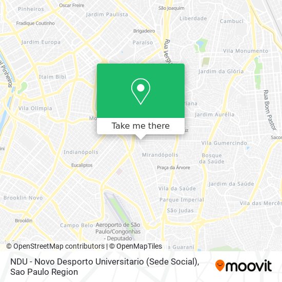 Mapa NDU - Novo Desporto Universitario (Sede Social)