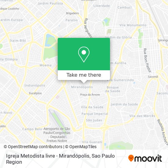 Igreja Metodista livre - Mirandópolis map