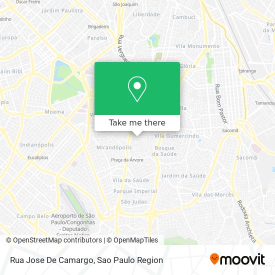Mapa Rua Jose De Camargo