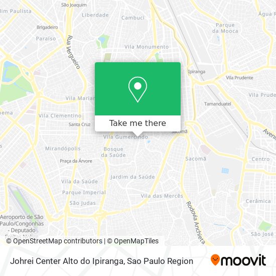 Johrei Center Alto do Ipiranga map