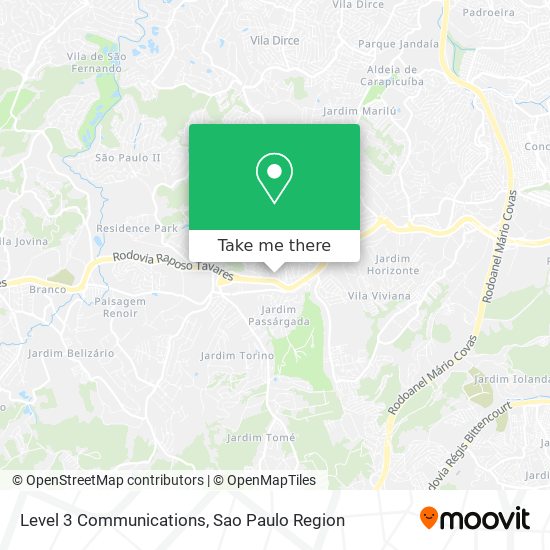 Level 3 Communications map