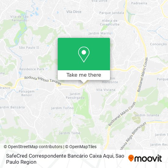 SafeCred Correspondente Bancário Caixa Aqui map