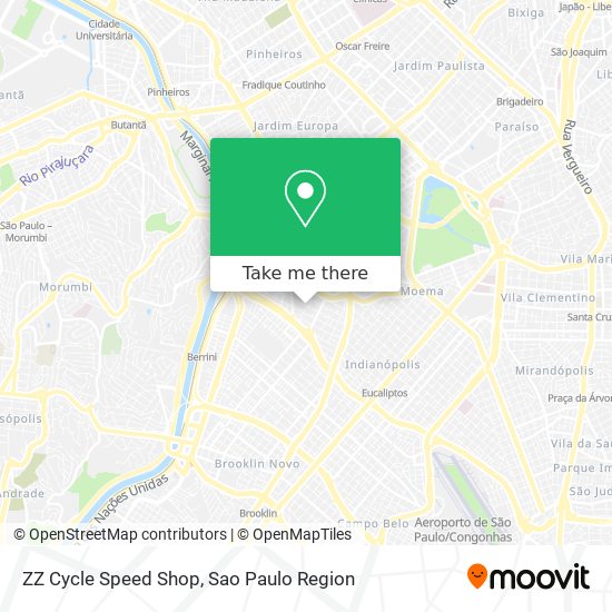 ZZ Cycle Speed Shop map