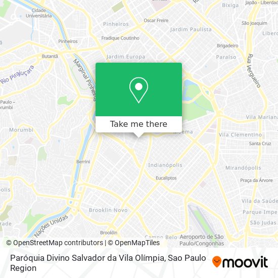 Paróquia Divino Salvador da Vila Olímpia map