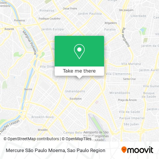 Mercure São Paulo Moema map