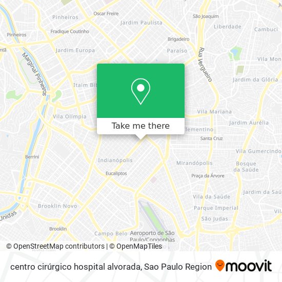 centro cirúrgico hospital alvorada map