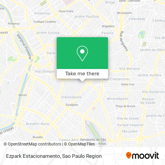 Mapa Ezpark Estacionamento