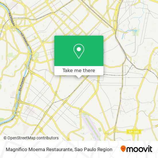 Mapa Magnífico Moema Restaurante