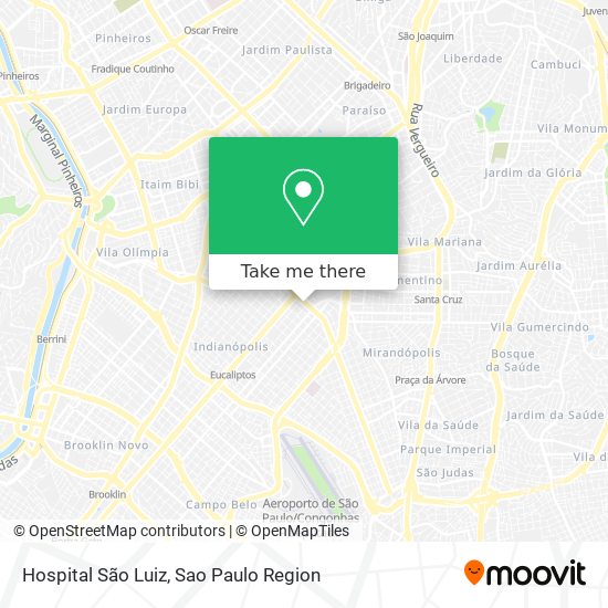 Mapa Hospital São Luiz