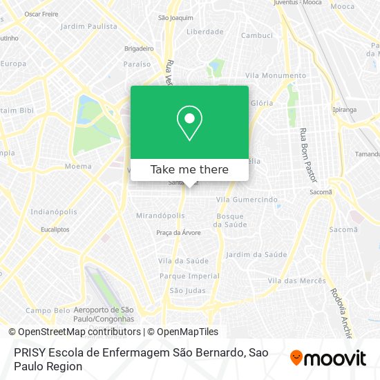 PRISY Escola de Enfermagem São Bernardo map