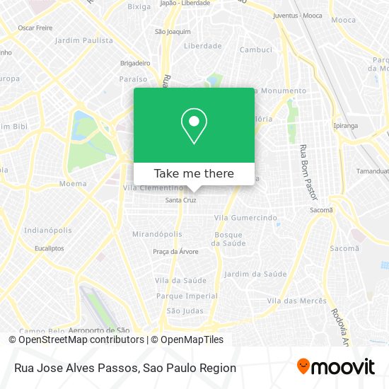 Mapa Rua Jose Alves Passos