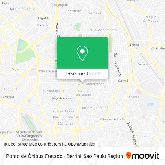 Ponto de Ônibus Fretado - Berrini map