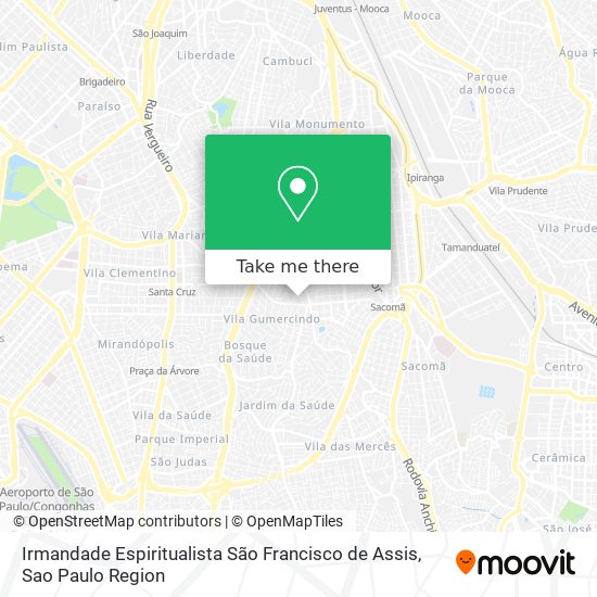 Irmandade Espiritualista São Francisco de Assis map