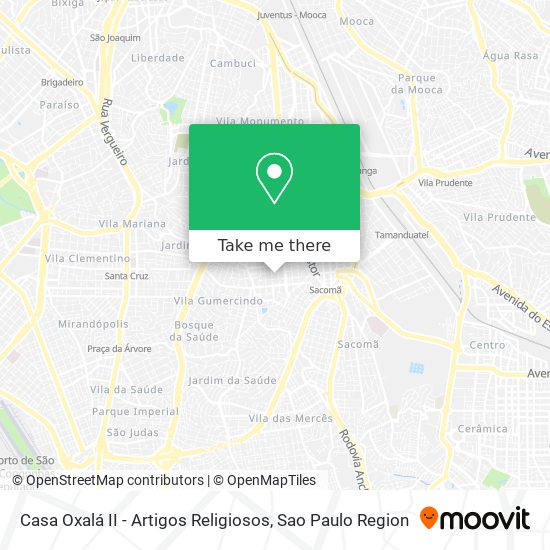 Casa Oxalá II - Artigos Religiosos map