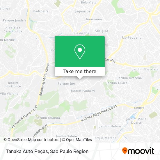 Mapa Tanaka Auto Peças