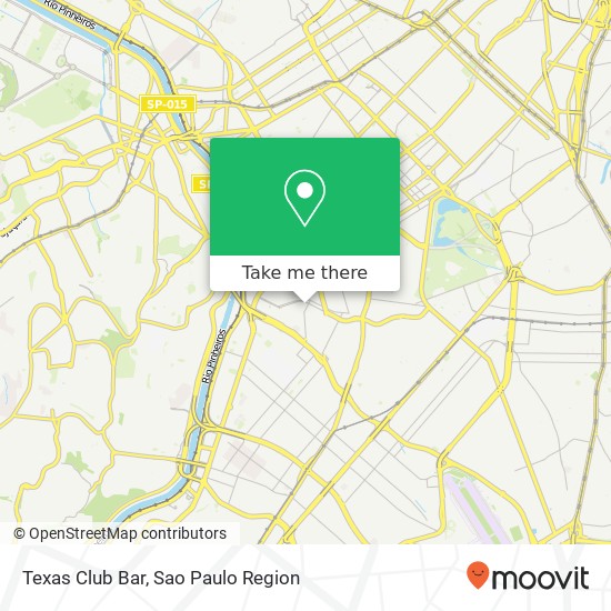 Texas Club Bar map