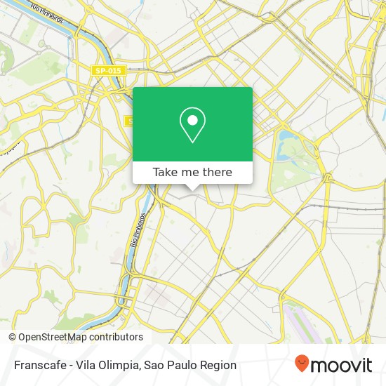 Franscafe - Vila Olimpia map