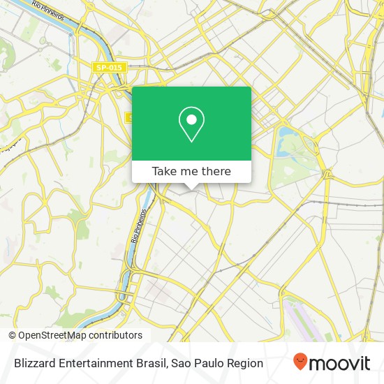 Mapa Blizzard Entertainment Brasil