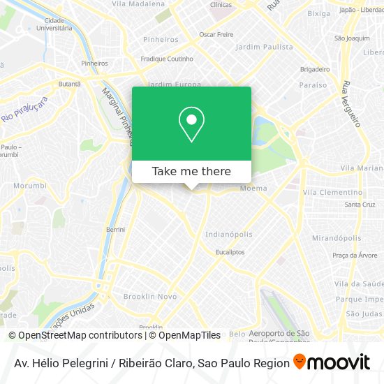 Av. Hélio Pelegrini / Ribeirão Claro map