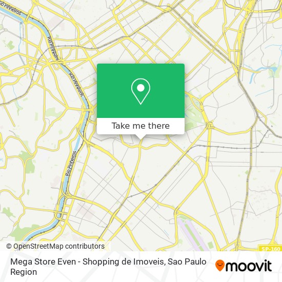 Mapa Mega Store Even - Shopping de Imoveis