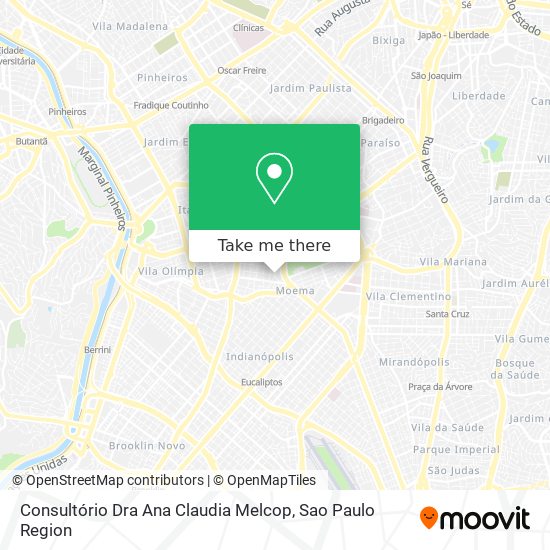 Consultório Dra Ana Claudia Melcop map