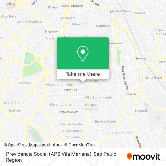 Previdencia Social (APS Vila Mariana) map