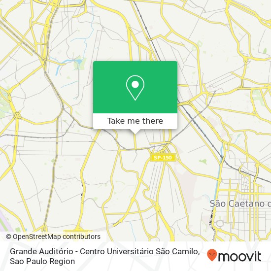 Mapa Grande Auditório - Centro Universitário São Camilo