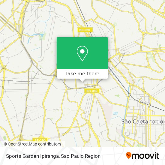 Mapa Sports Garden Ipiranga