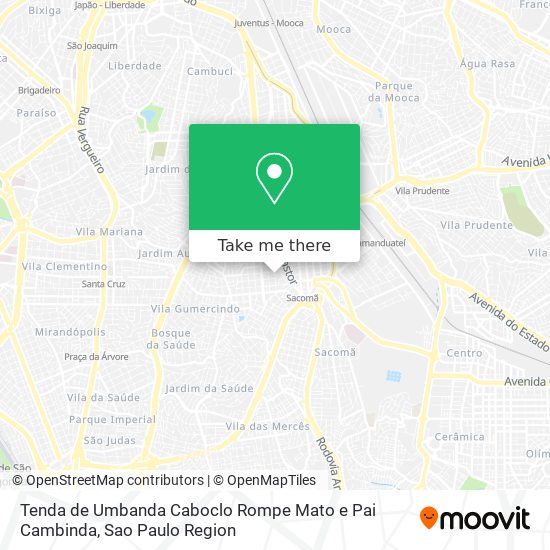 Tenda de Umbanda Caboclo Rompe Mato e Pai Cambinda map