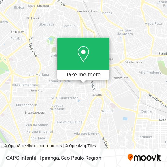 CAPS Infantil - Ipiranga map