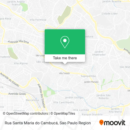 Rua Santa Maria do Cambucá map