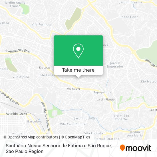 Santuário Nossa Senhora de Fátima e São Roque map