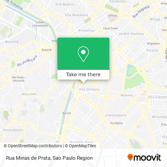 Rua Minas de Prata map