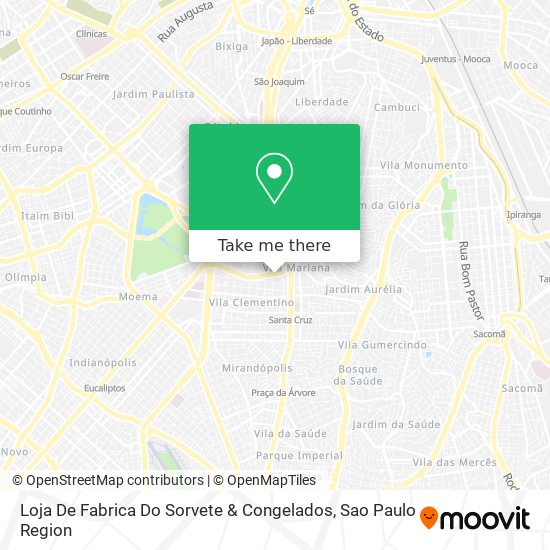 Loja De Fabrica Do Sorvete & Congelados map