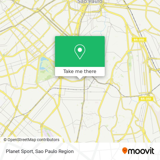 Planet Sport map