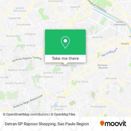 Detran-SP Raposo Shopping map