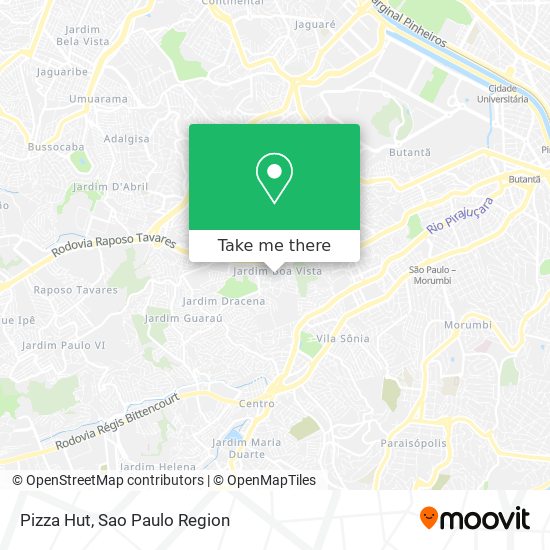 Pizza Hut map