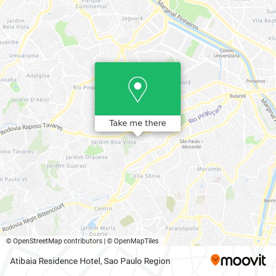 Mapa Atibaia Residence Hotel