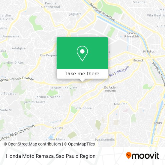 Honda Moto Remaza map
