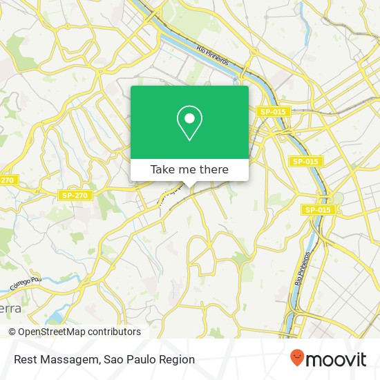 Rest Massagem map