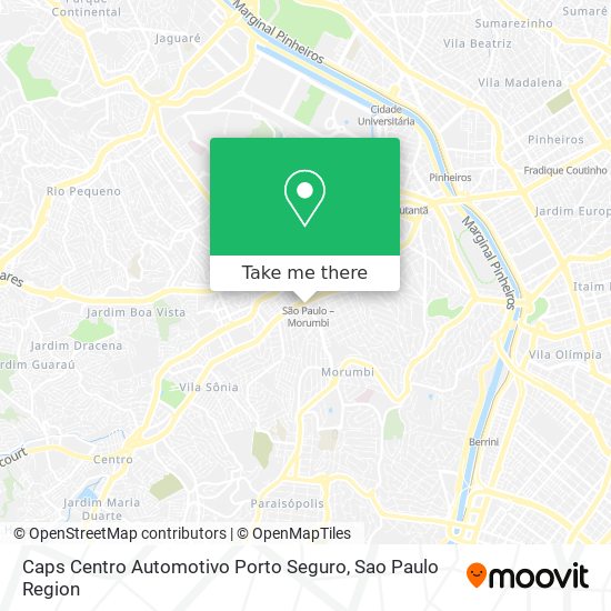 Caps Centro Automotivo Porto Seguro map