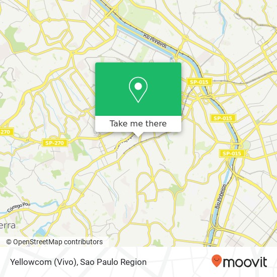 Mapa Yellowcom (Vivo)